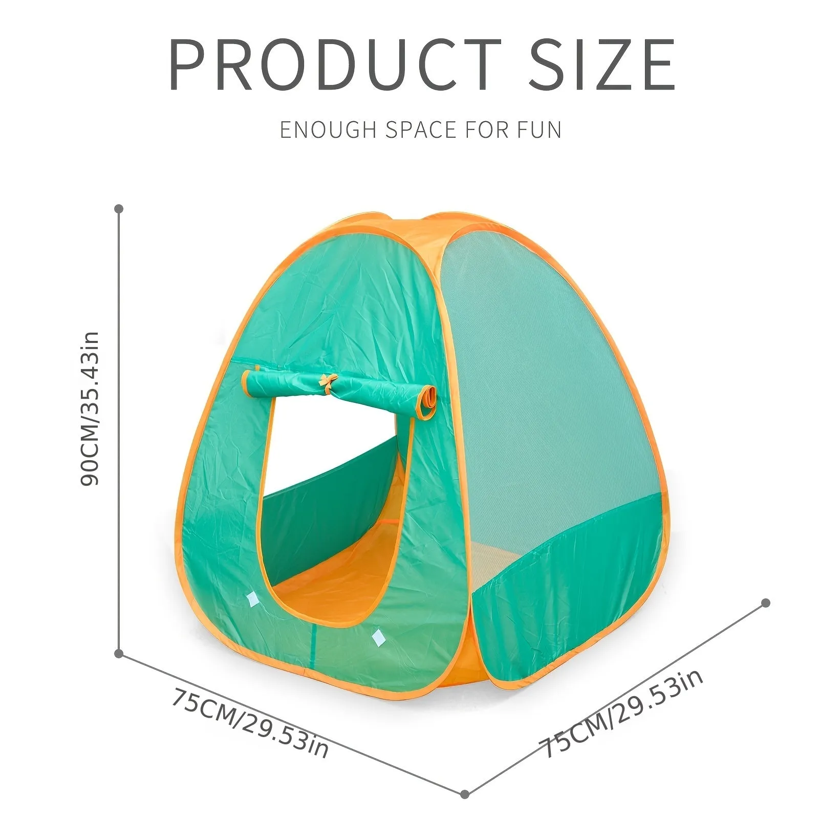 Kids Portable Green Tent House  Fun Game Toy 3