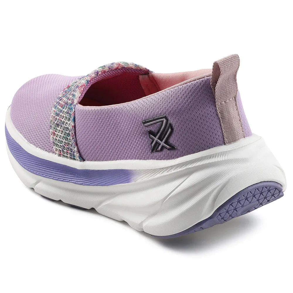 Leap7x Purple Sports Non Lacing Walking Shoes For Women CANBERRA1E By Liberty