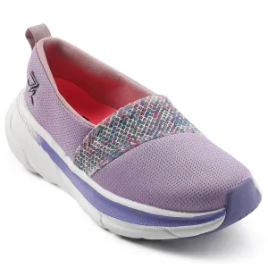Leap7x Purple Sports Non Lacing Walking Shoes For Women CANBERRA1E By Liberty