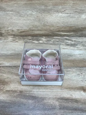 Mayoral Newborn Soft Sole Training Shoes Pink sz 3c