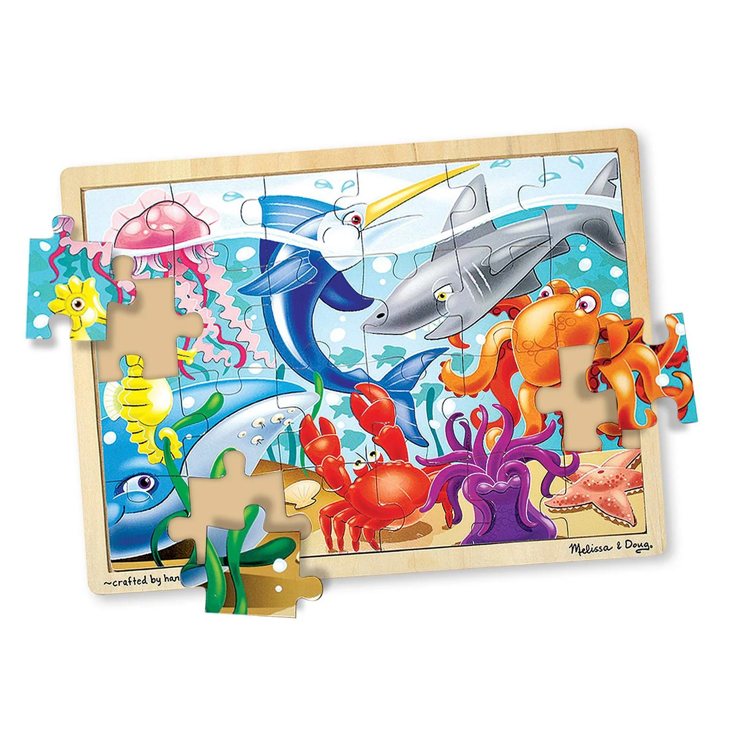 Melissa & Doug Ocean Expedition Wooden Jigsaw Puzzle - 24pc