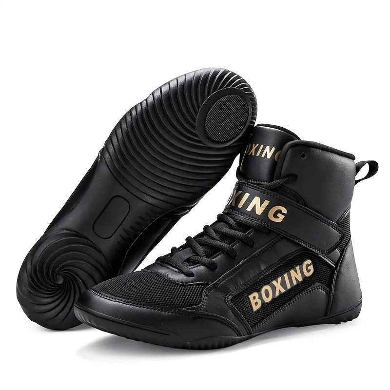 Men's Professional Boxing Shoes | White Or Blacks Boots