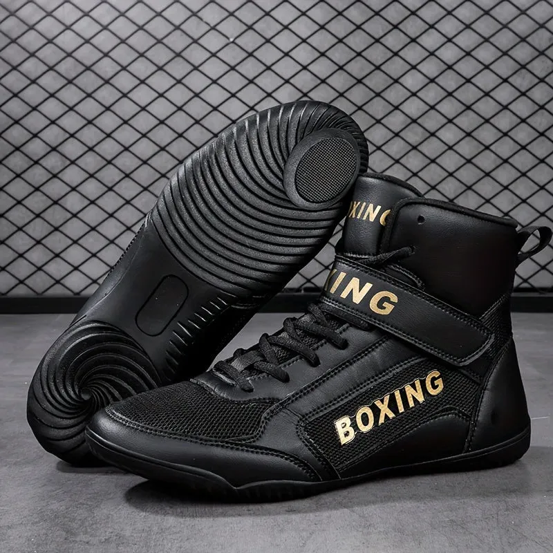 Men's Professional Boxing Shoes | White Or Blacks Boots