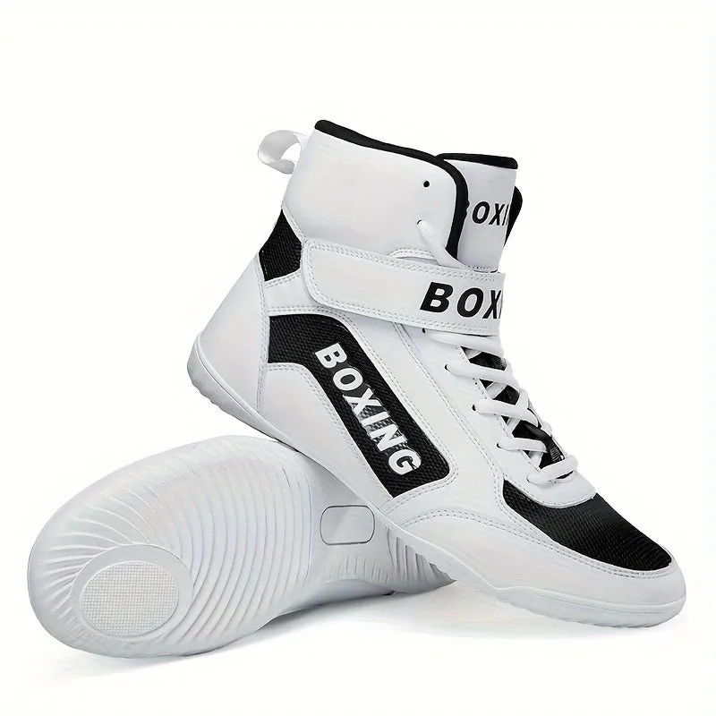 Men's Professional Boxing Shoes | White Or Blacks Boots