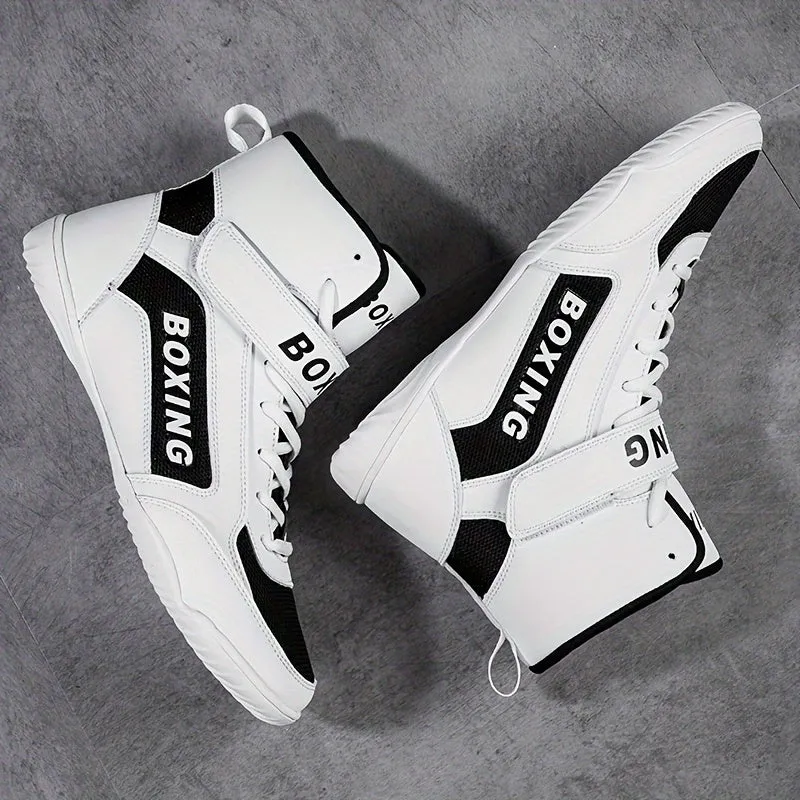 Men's Professional Boxing Shoes | White Or Blacks Boots