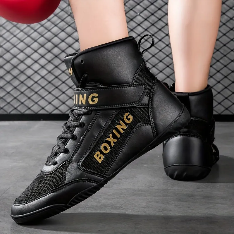 Men's Professional Boxing Shoes | White Or Blacks Boots