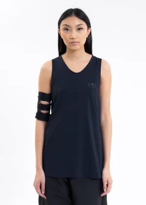 Navy TRACK TANK w/ ARMBAND
