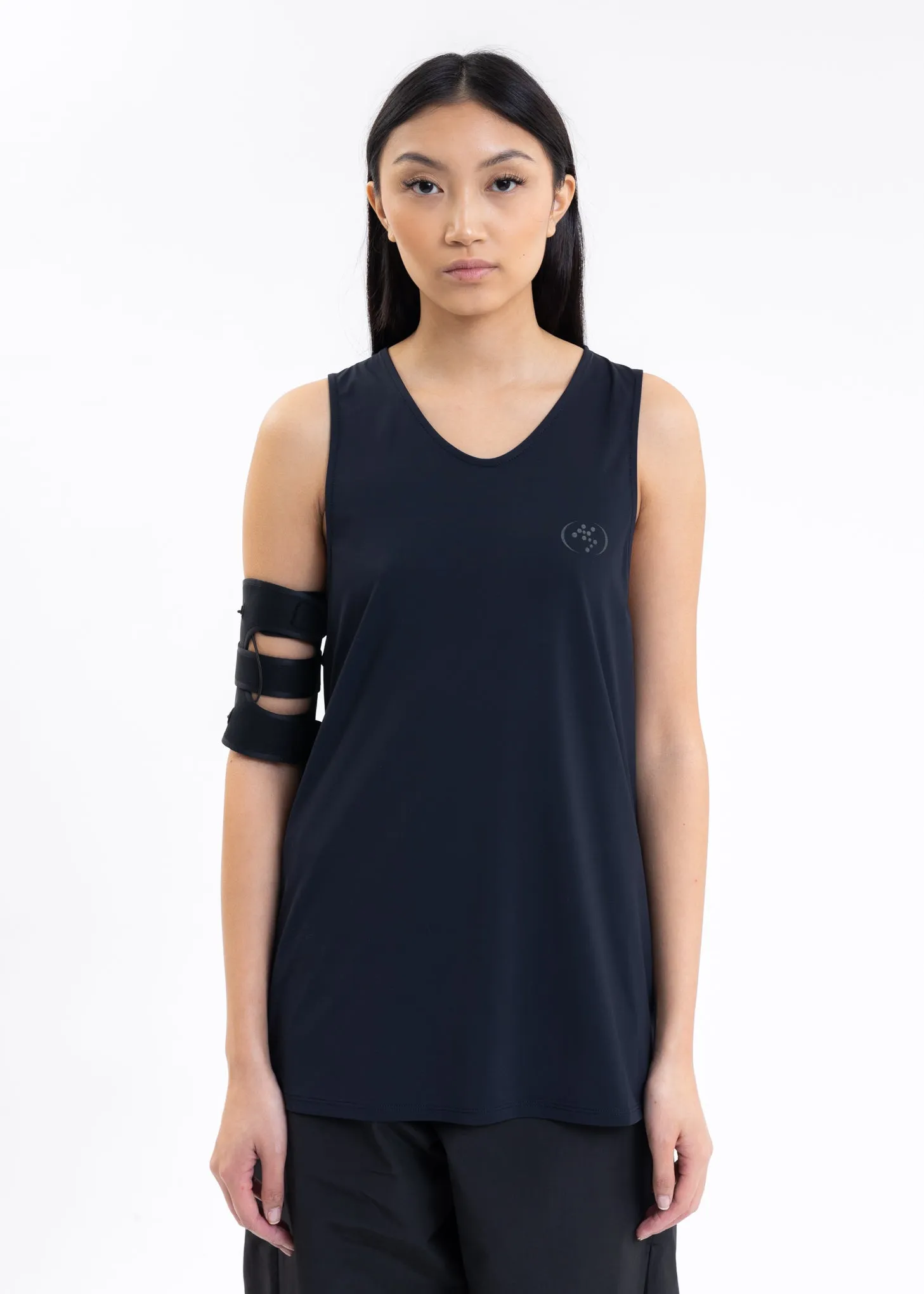 Navy TRACK TANK w/ ARMBAND