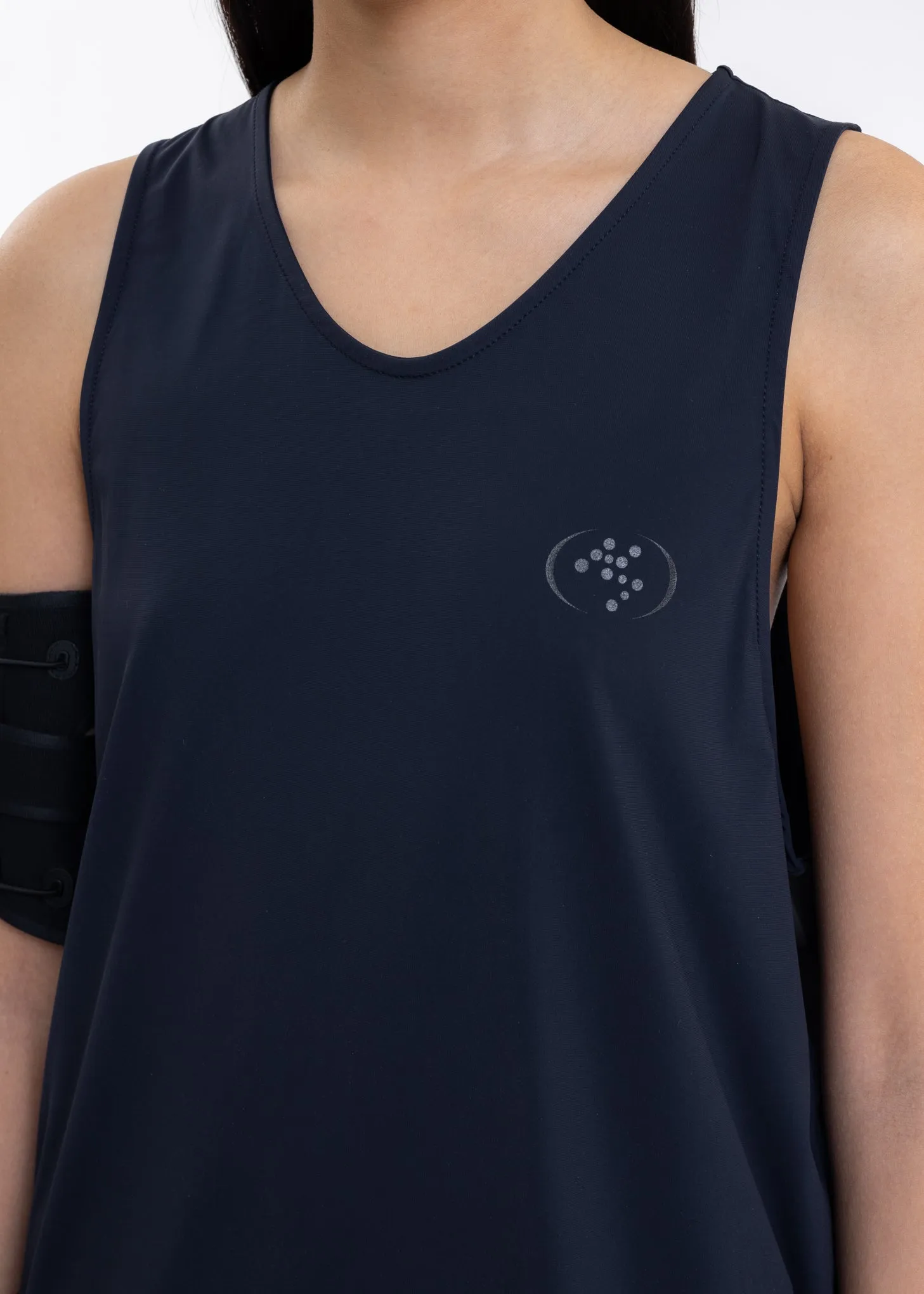 Navy TRACK TANK w/ ARMBAND