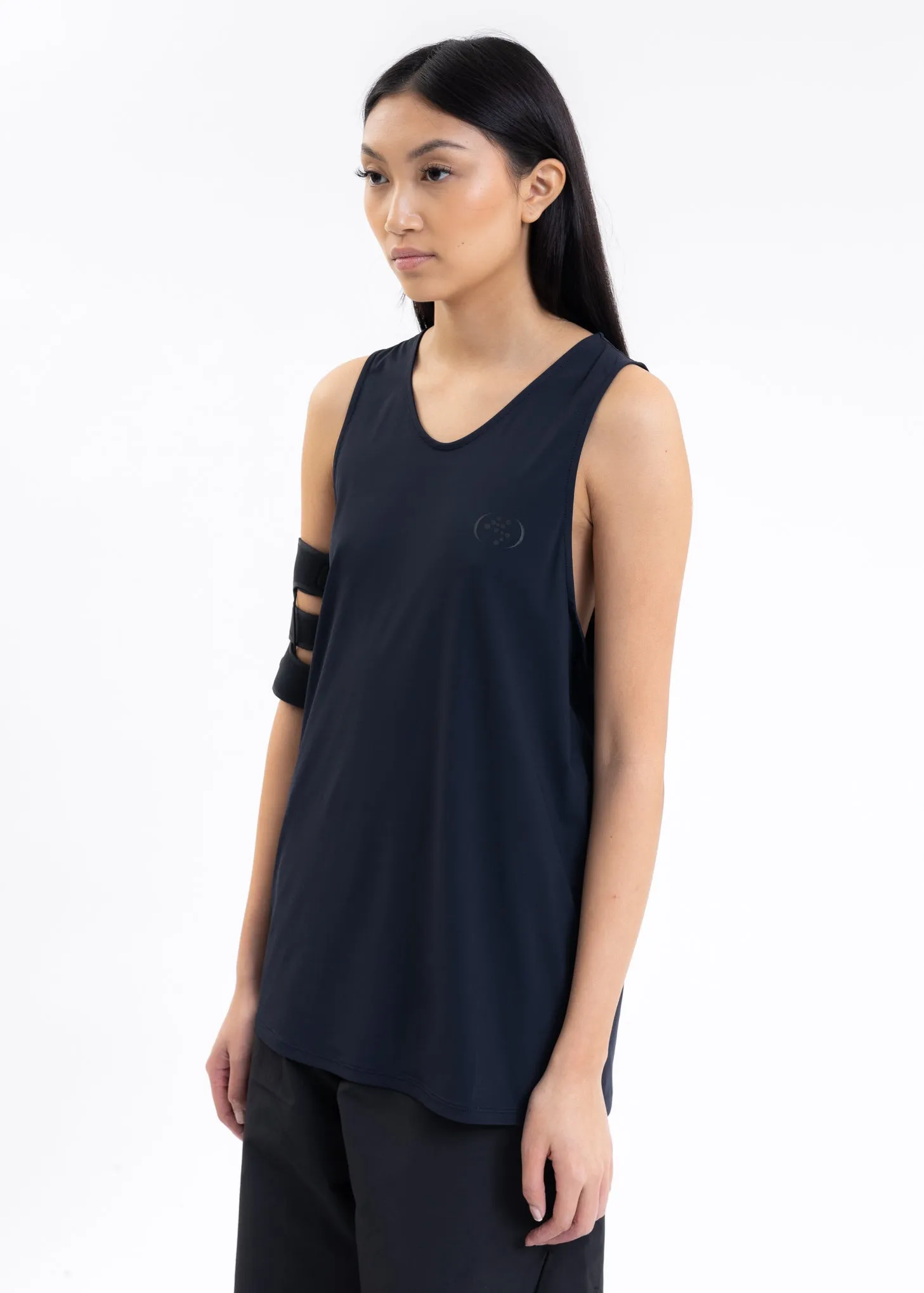Navy TRACK TANK w/ ARMBAND
