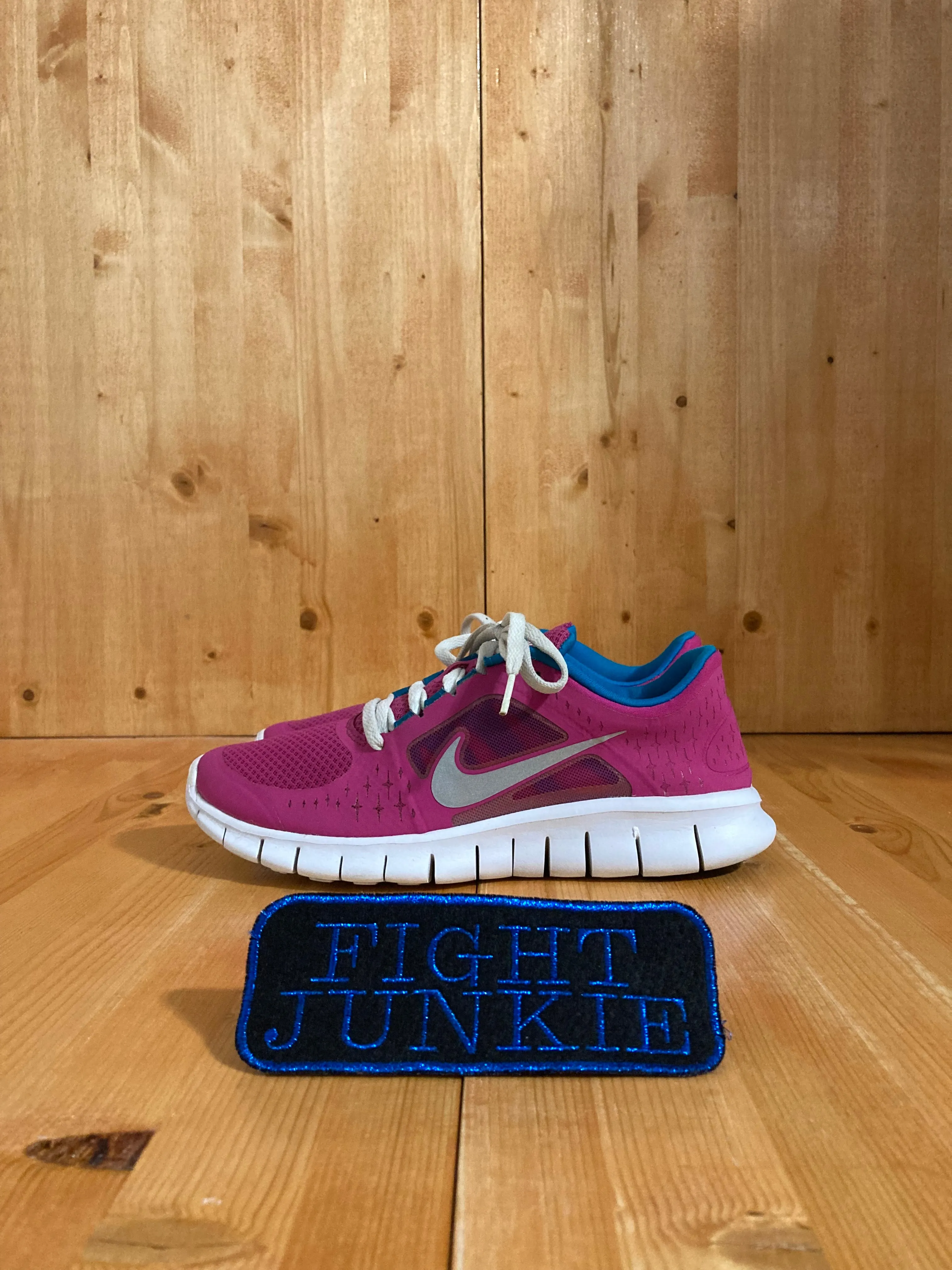 NIKE FREE RUN 3.0 Youth Size 7Y Running Training Shoes Sneakers Pink 512098-602