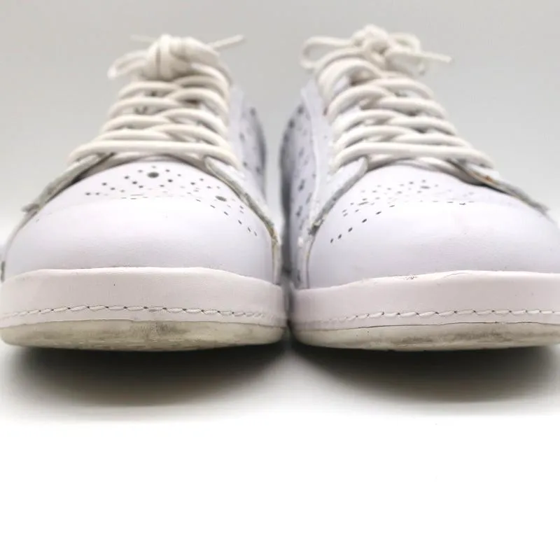 Paul Smith Rabbit Low Top Sneakers White Stars-Punched Leather Size 38