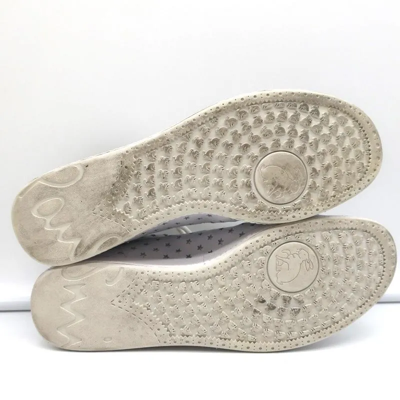 Paul Smith Rabbit Low Top Sneakers White Stars-Punched Leather Size 38
