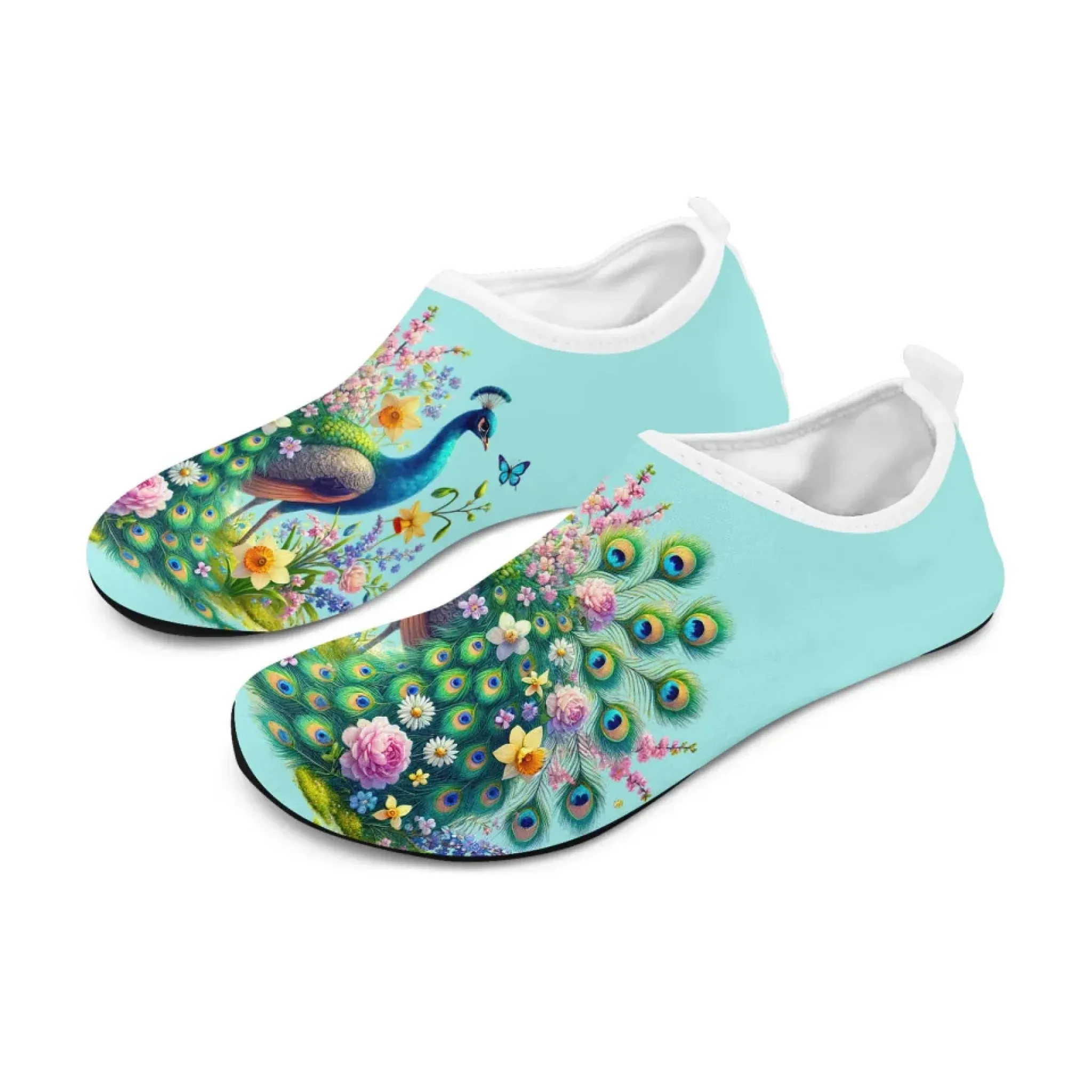 Personalized Summer Fashion Water Shoes, Custom Lightweight Aqua Shoes, Comfort Unisex Shoes