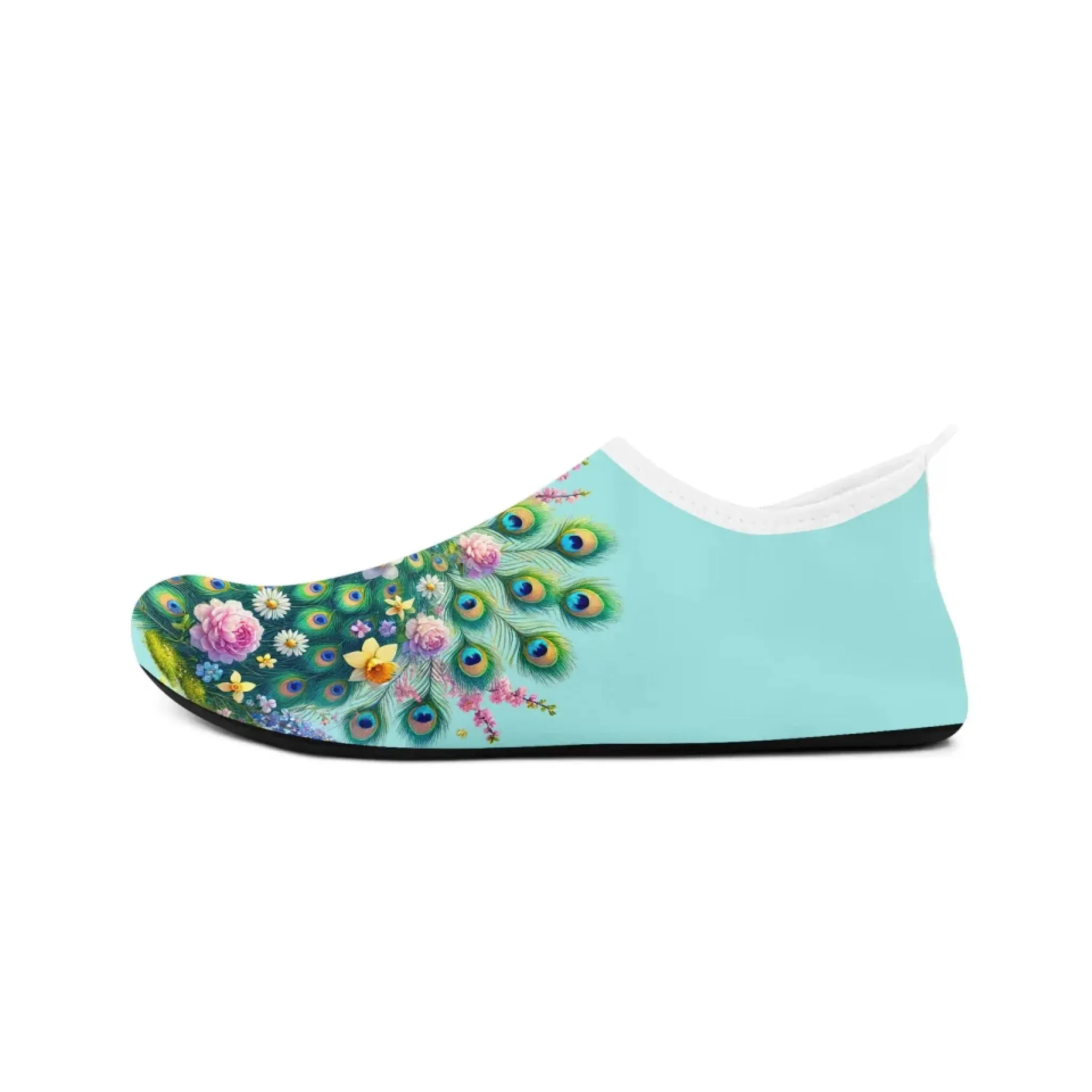 Personalized Summer Fashion Water Shoes, Custom Lightweight Aqua Shoes, Comfort Unisex Shoes