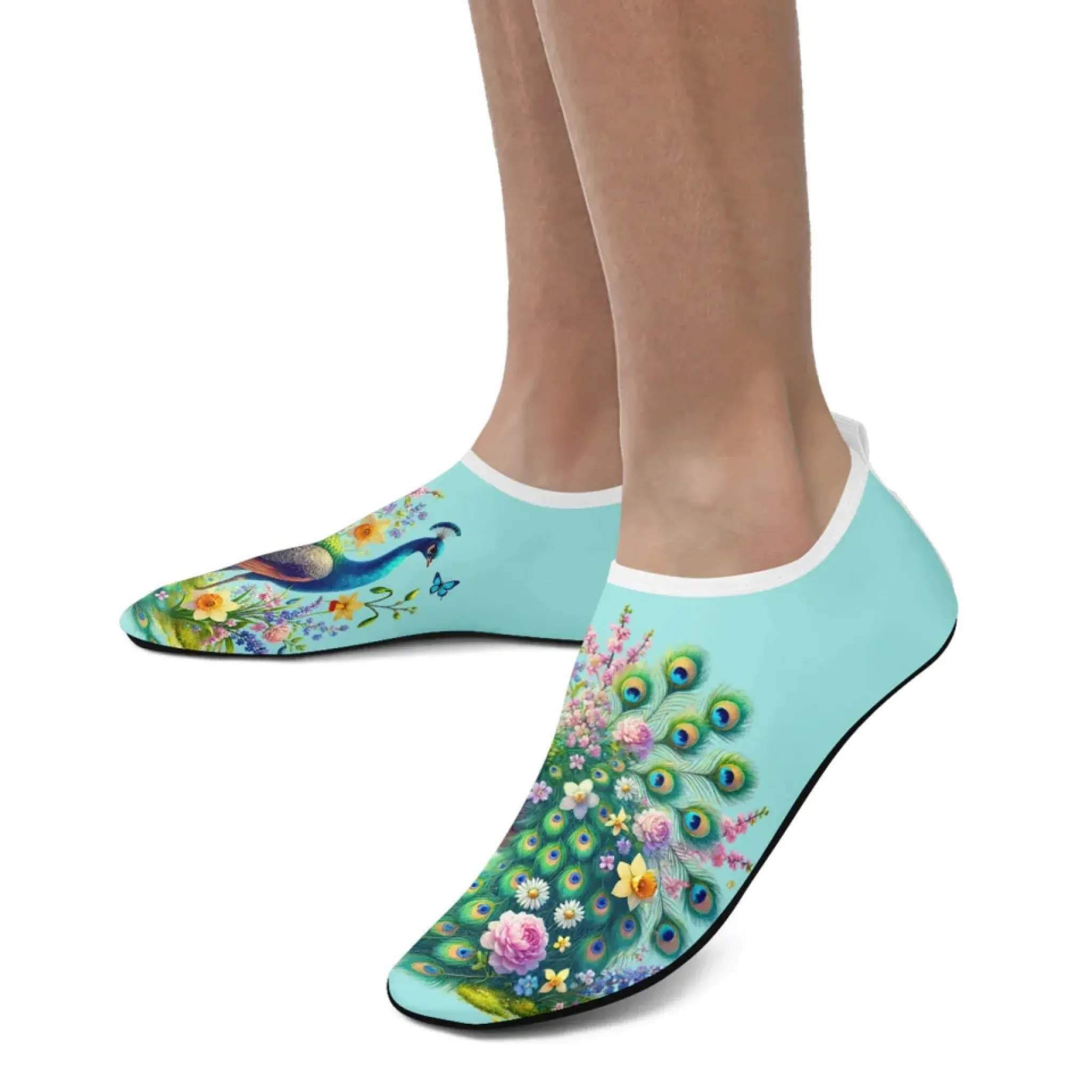 Personalized Summer Fashion Water Shoes, Custom Lightweight Aqua Shoes, Comfort Unisex Shoes