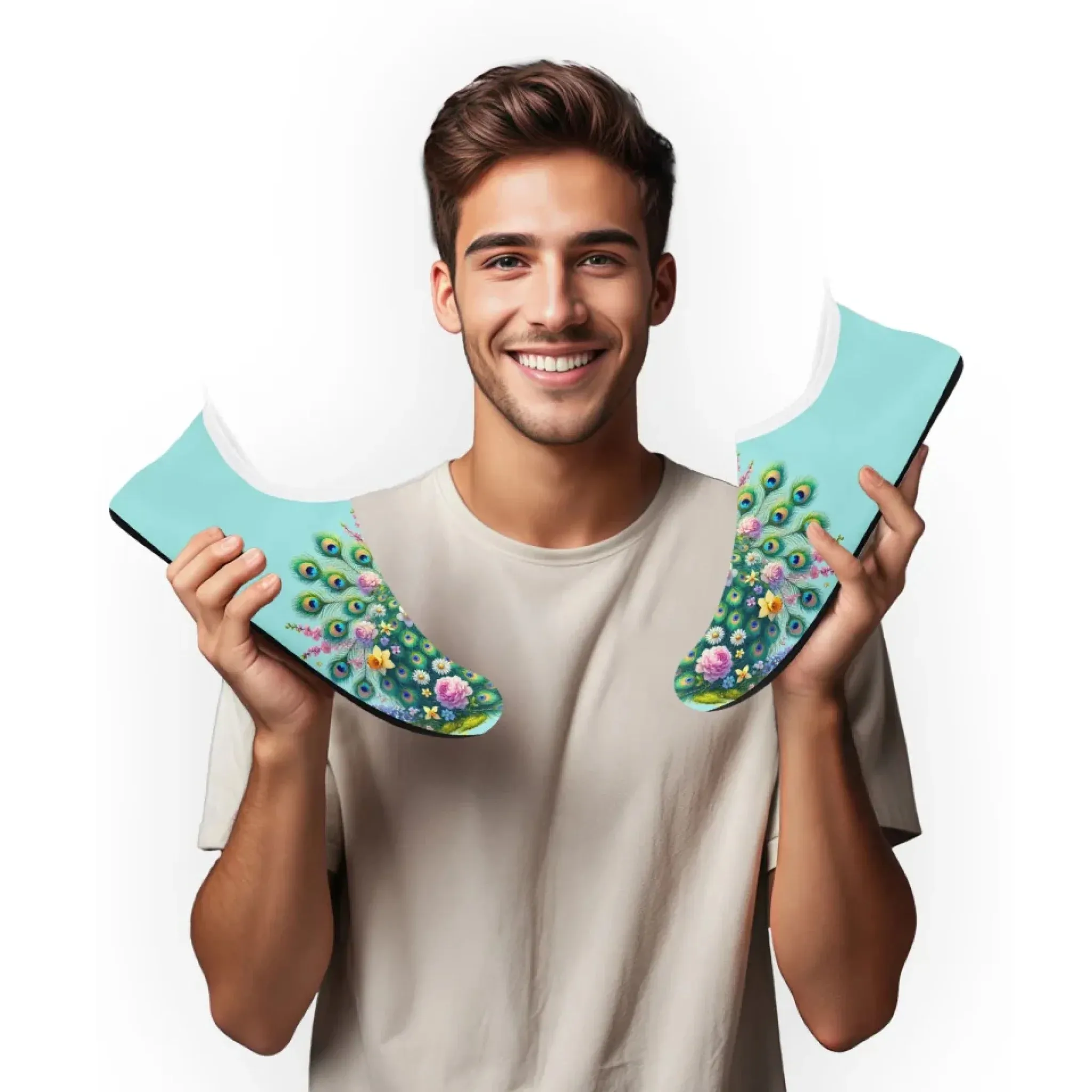 Personalized Summer Fashion Water Shoes, Custom Lightweight Aqua Shoes, Comfort Unisex Shoes