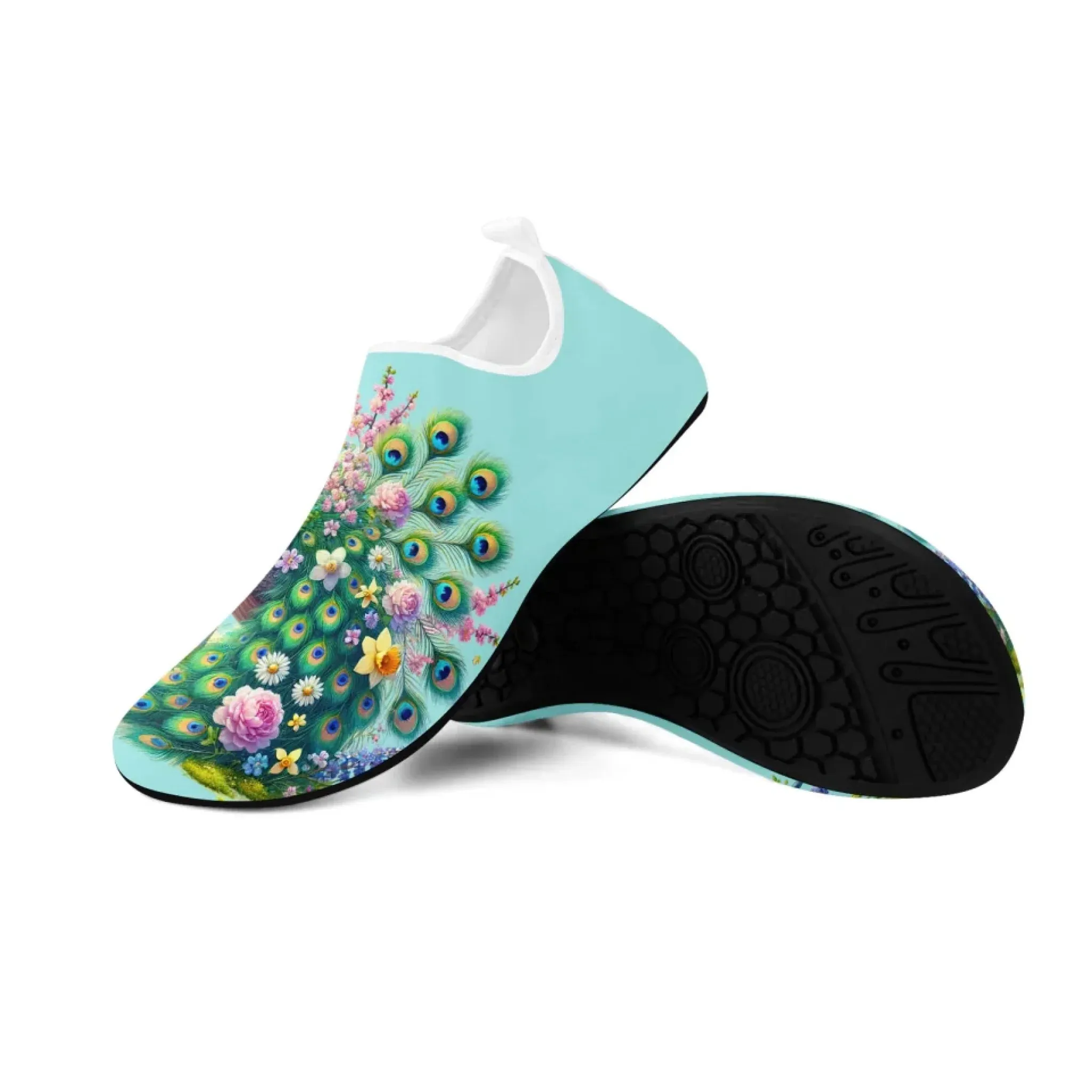 Personalized Summer Fashion Water Shoes, Custom Lightweight Aqua Shoes, Comfort Unisex Shoes