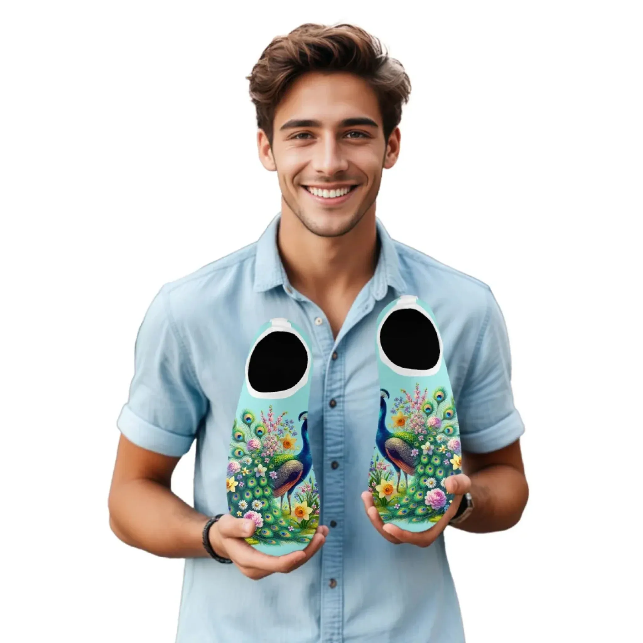 Personalized Summer Fashion Water Shoes, Custom Lightweight Aqua Shoes, Comfort Unisex Shoes