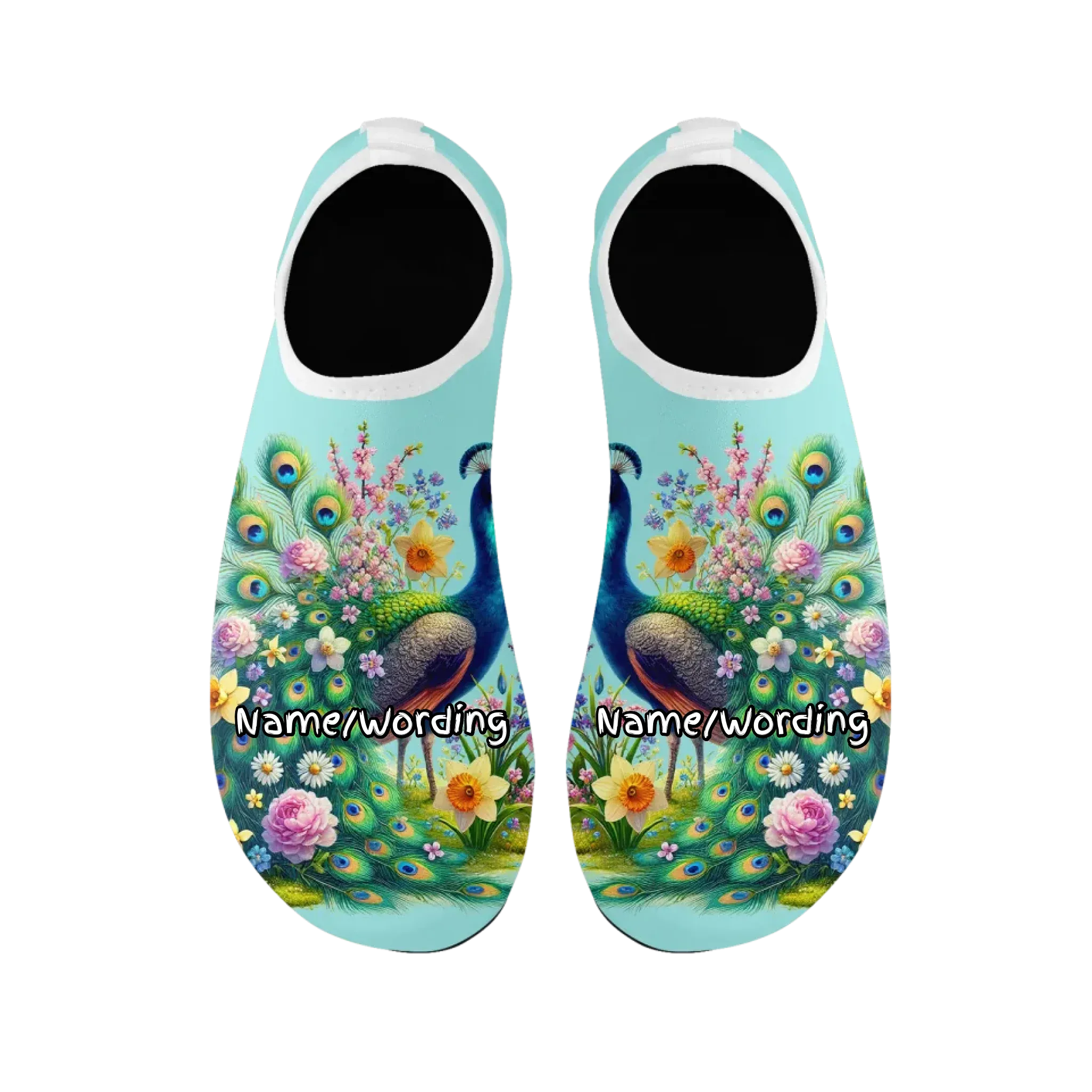 Personalized Summer Fashion Water Shoes, Custom Lightweight Aqua Shoes, Comfort Unisex Shoes