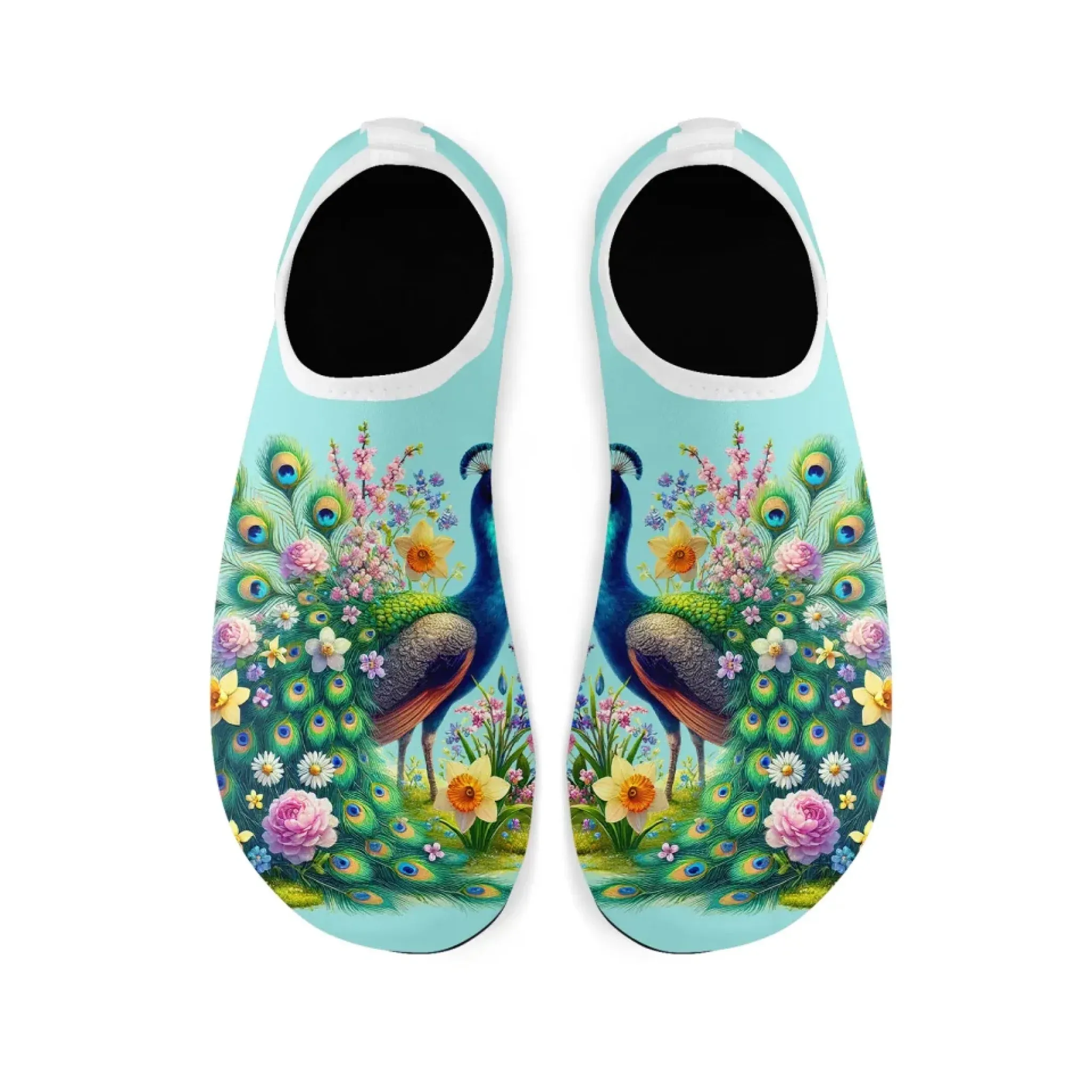 Personalized Summer Fashion Water Shoes, Custom Lightweight Aqua Shoes, Comfort Unisex Shoes