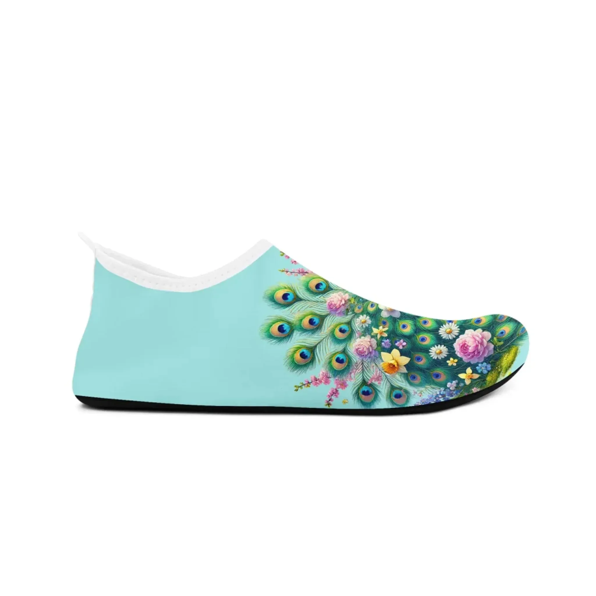 Personalized Summer Fashion Water Shoes, Custom Lightweight Aqua Shoes, Comfort Unisex Shoes