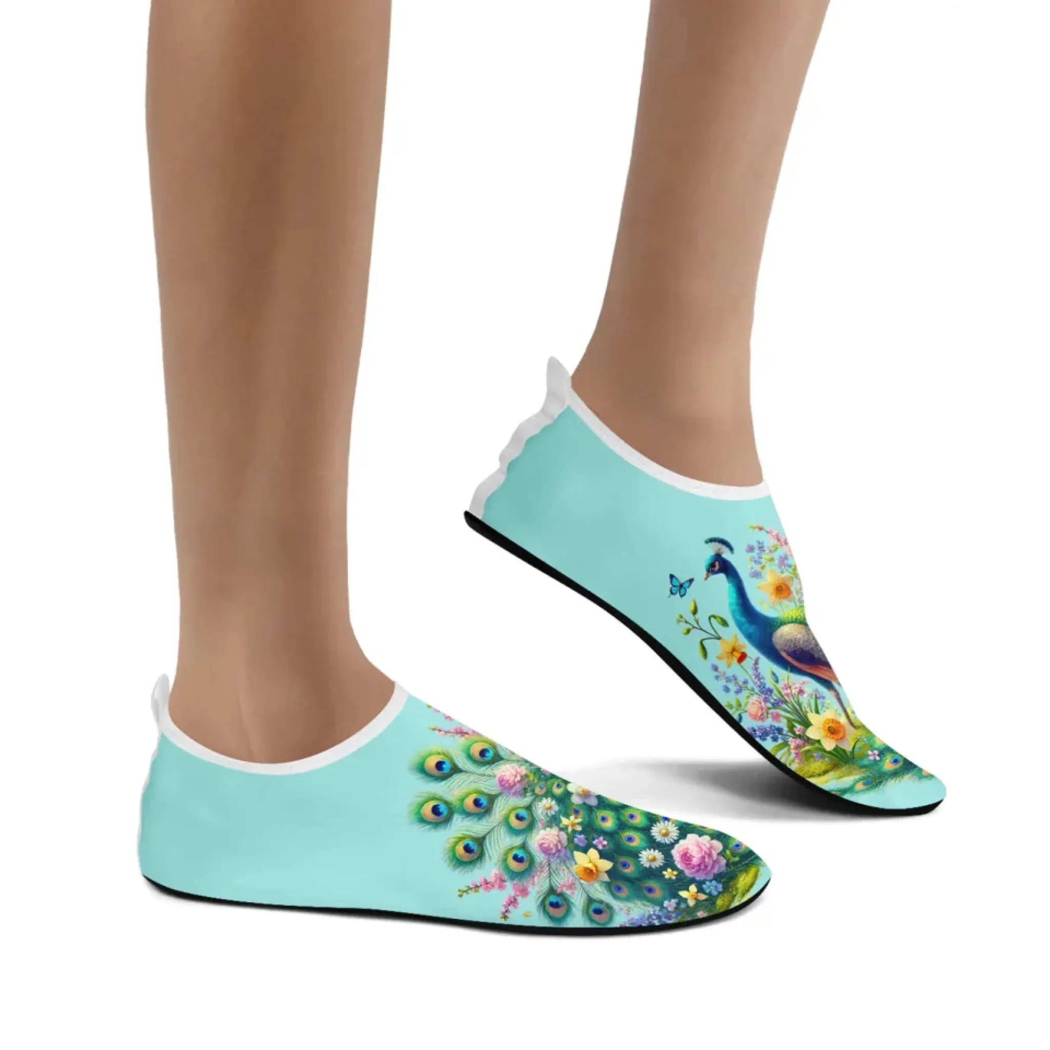 Personalized Summer Fashion Water Shoes, Custom Lightweight Aqua Shoes, Comfort Unisex Shoes