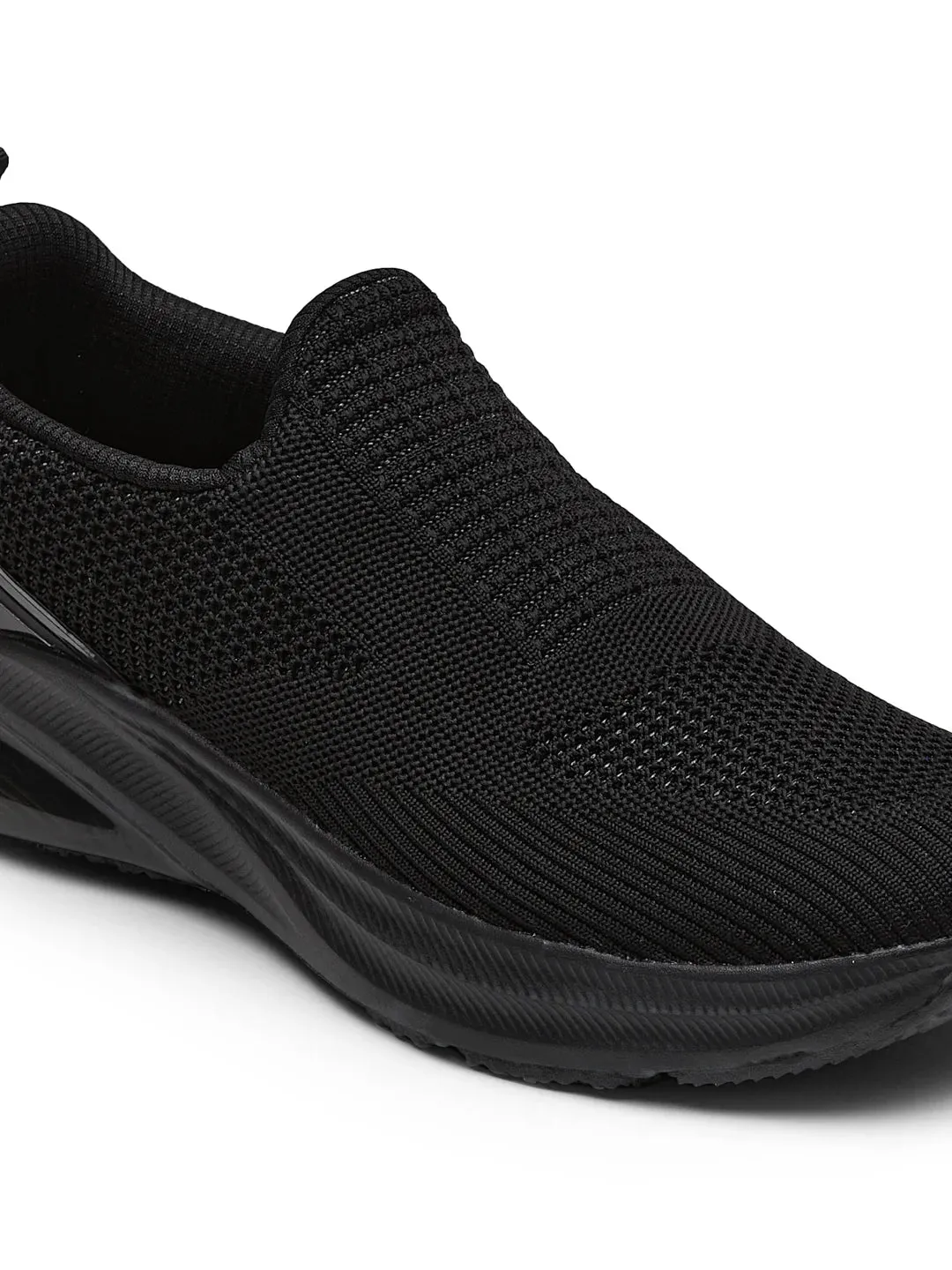 PORIUM Black Men's Walking Shoes