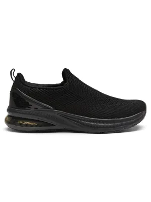 PORIUM Black Men's Walking Shoes