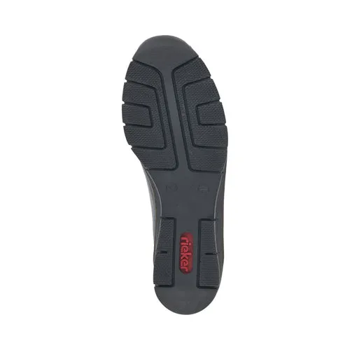 Rieker Wedge Shoes - 53702  - Navy