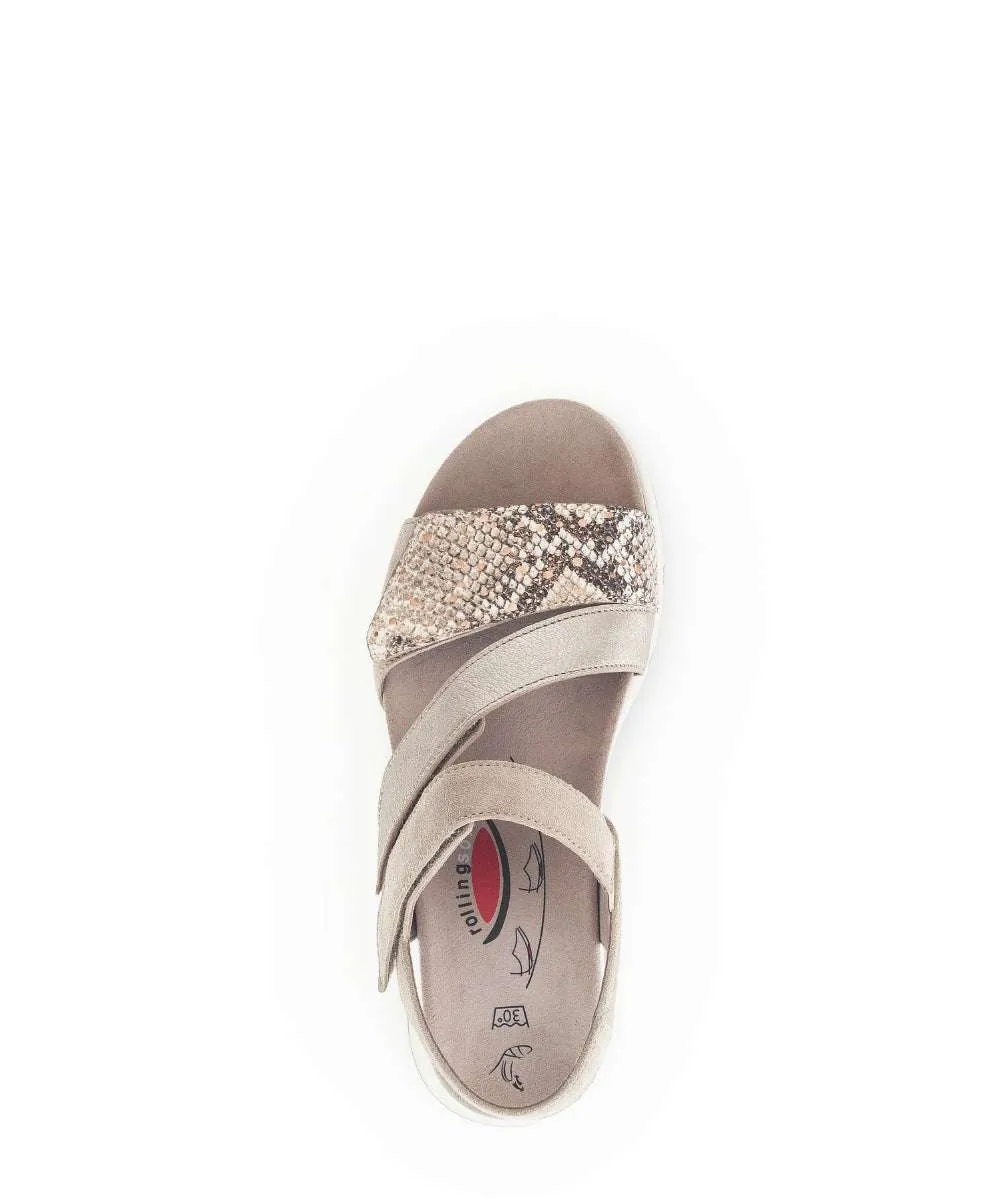 Rolling Soft Velcro Strap Sandal|6688263