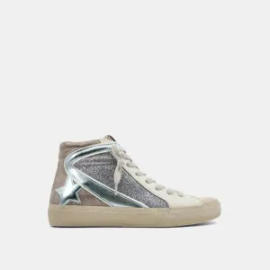 Roxanne Blue/ Silver High Top Sneaker