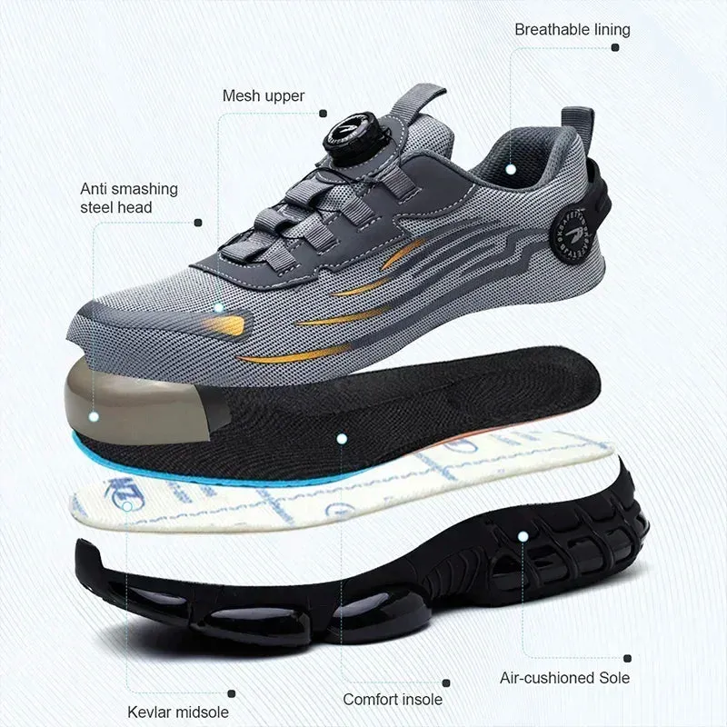 Safety Shoes for Men Anti-smash Anti-puncture Work Shoes