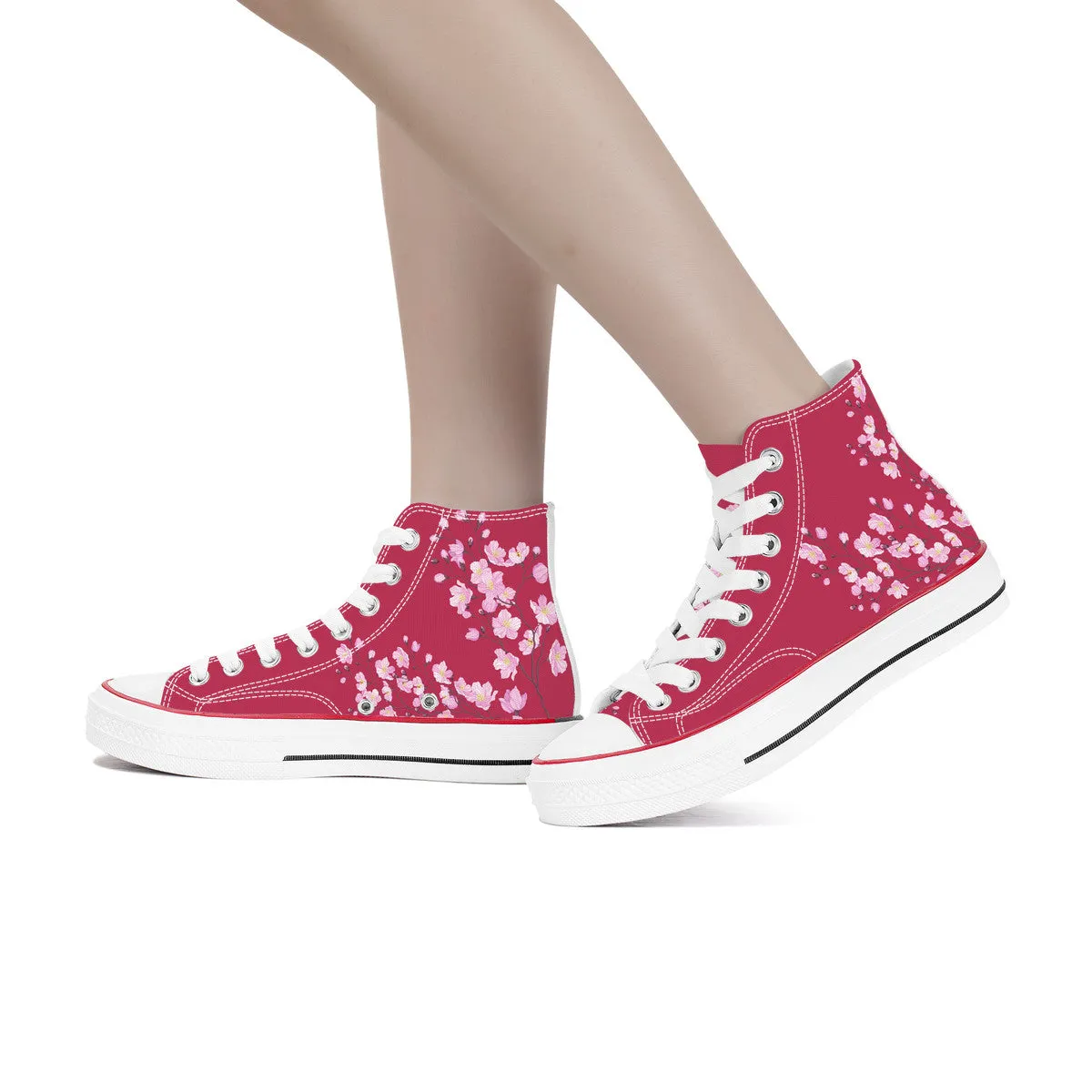 Sakura High Top Canvas Shoes