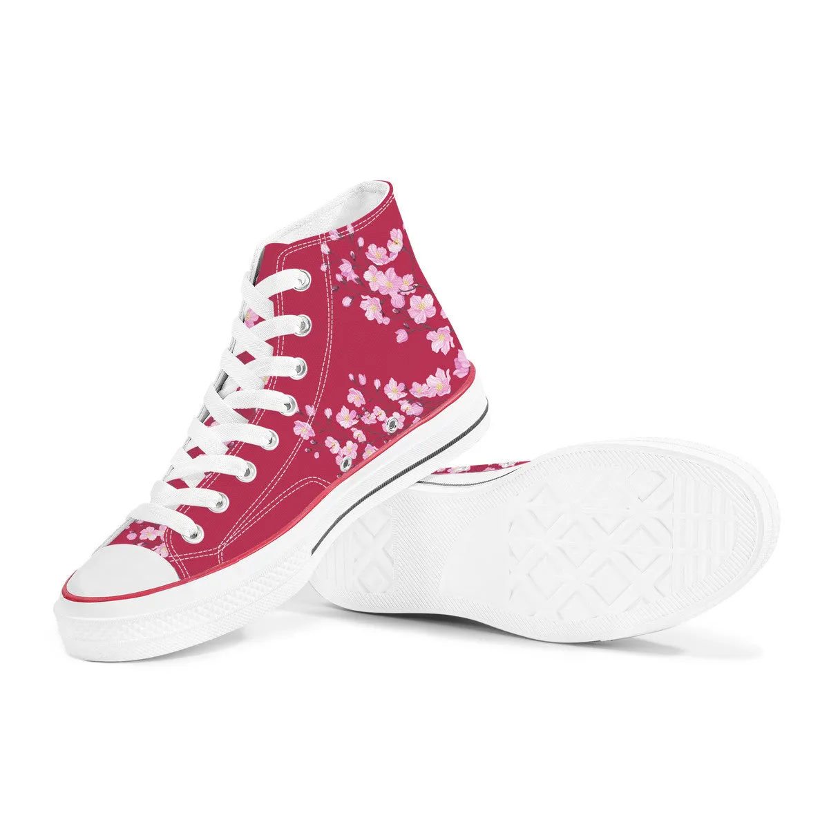 Sakura High Top Canvas Shoes