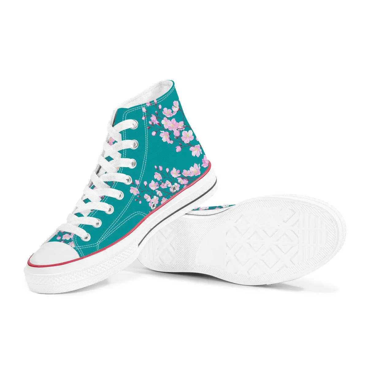 Sakura High Top Canvas Shoes