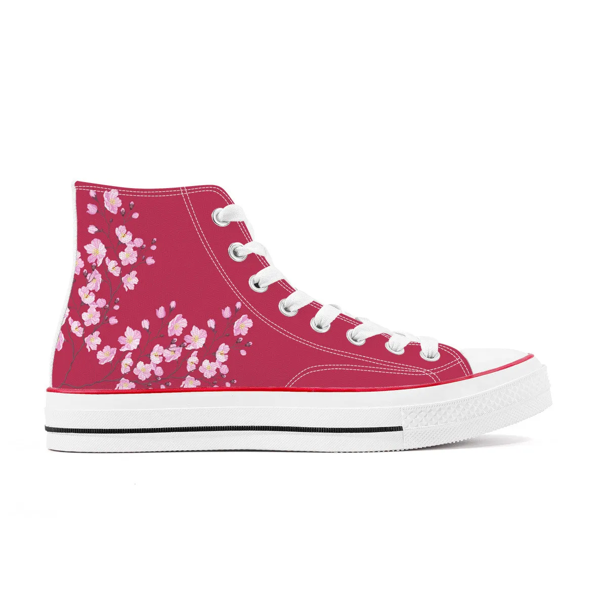 Sakura High Top Canvas Shoes