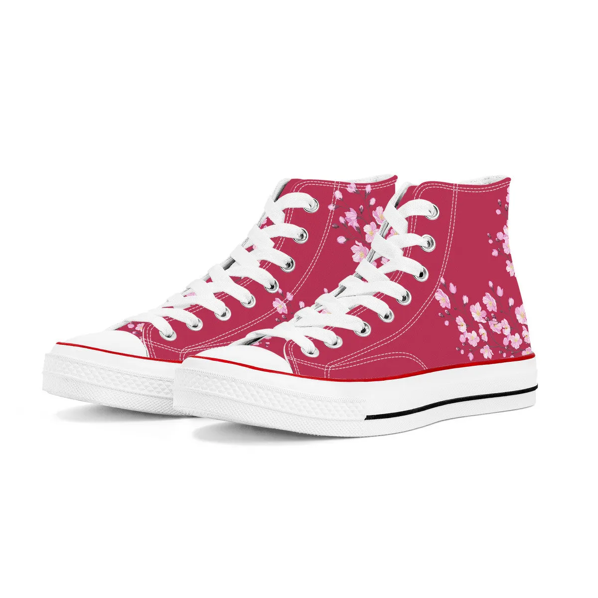 Sakura High Top Canvas Shoes