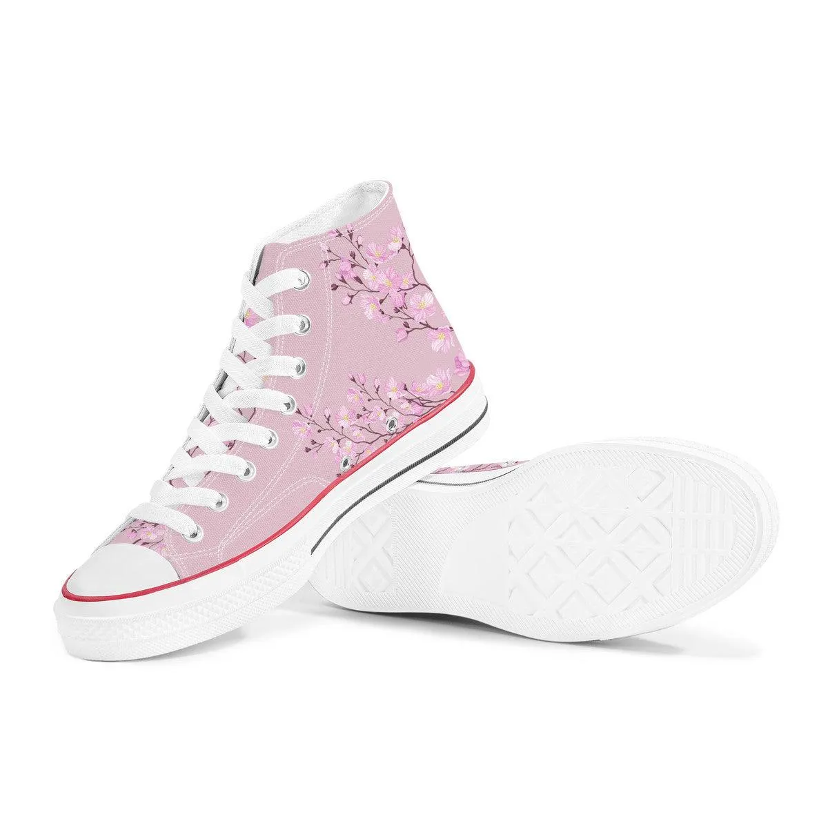 Sakura High Top Canvas Shoes