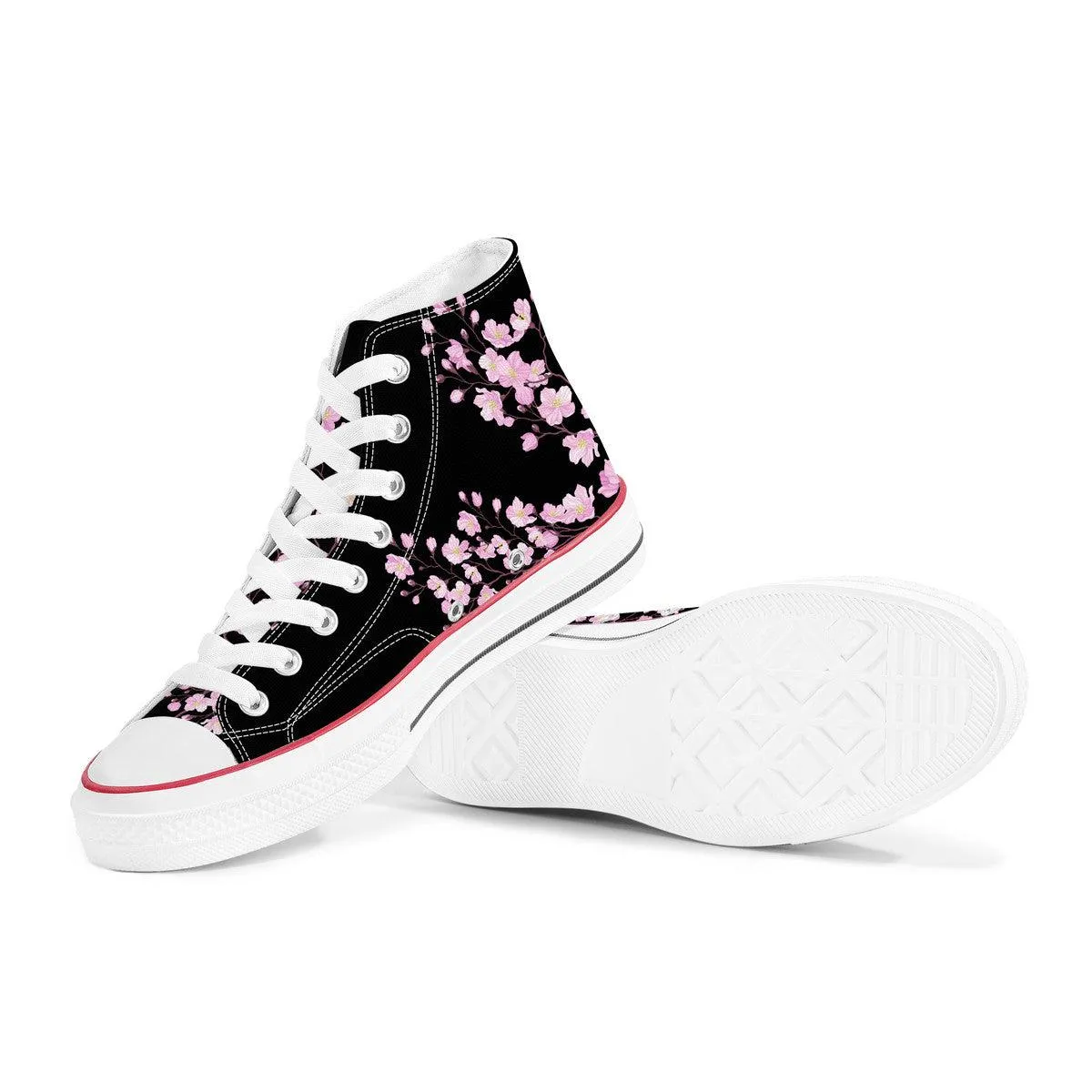 Sakura High Top Canvas Shoes