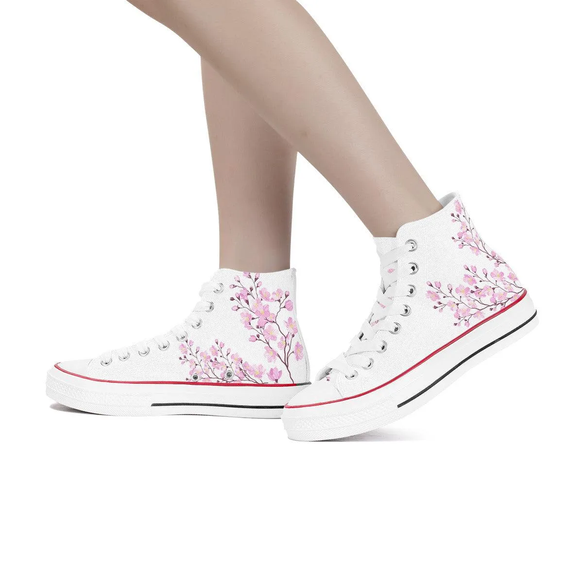 Sakura High Top Canvas Shoes
