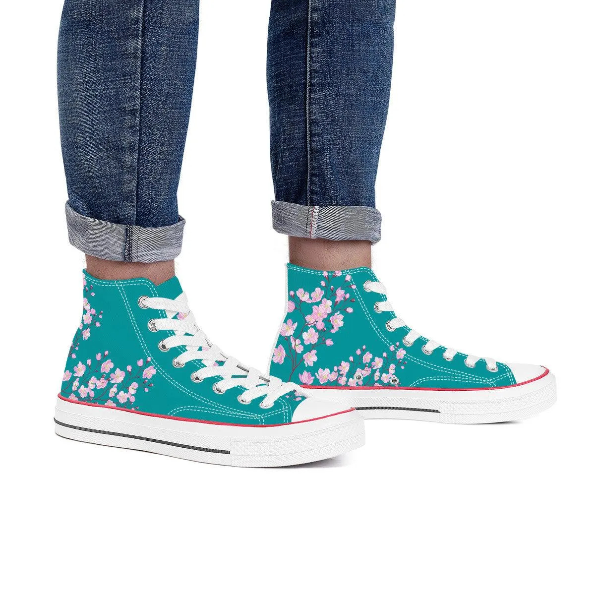 Sakura High Top Canvas Shoes
