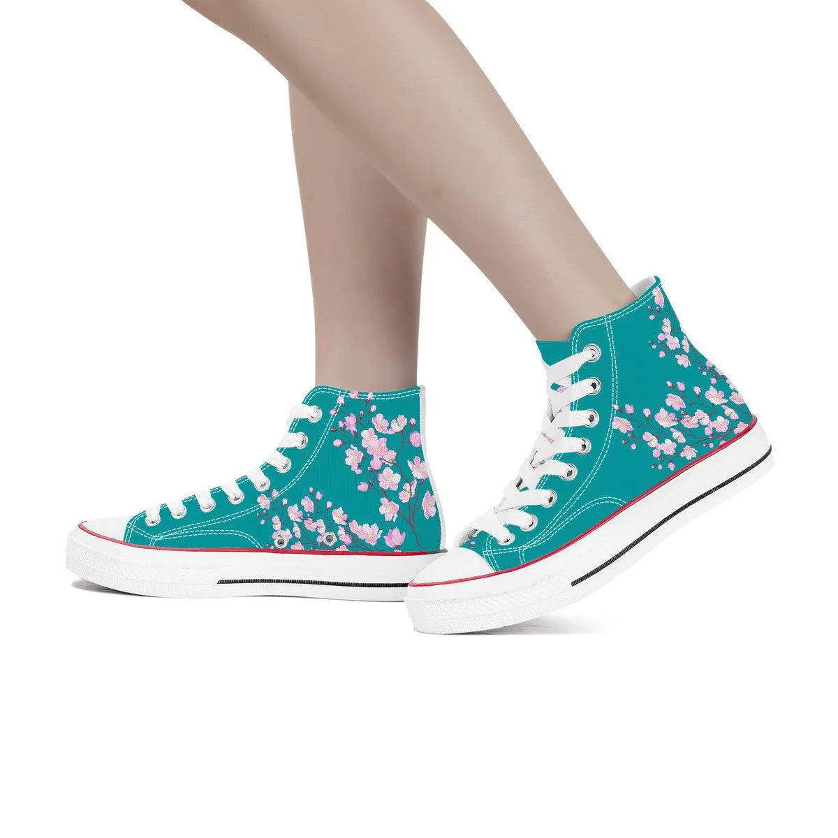 Sakura High Top Canvas Shoes