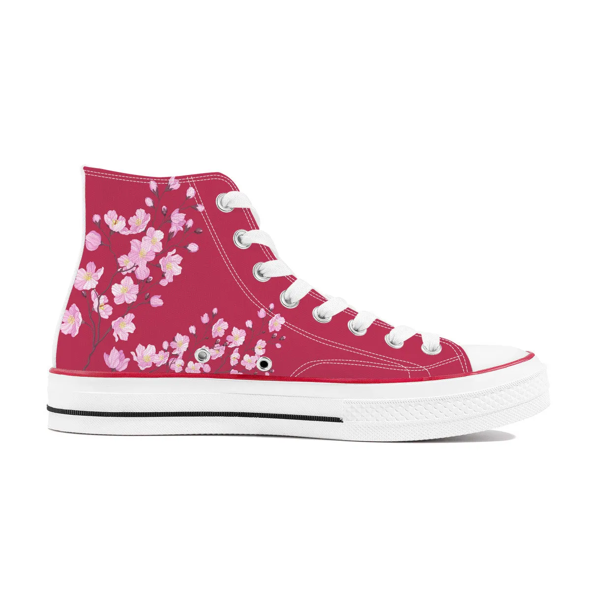Sakura High Top Canvas Shoes