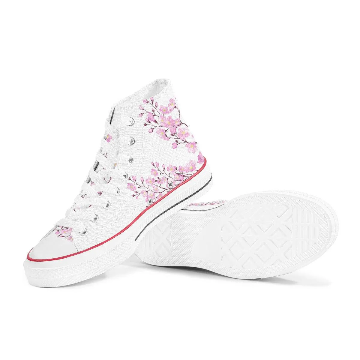 Sakura High Top Canvas Shoes