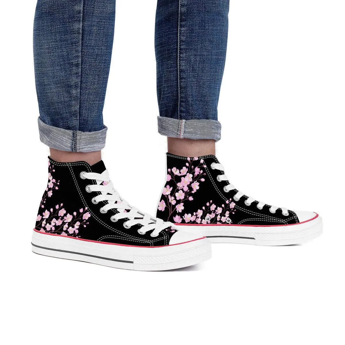 Sakura High Top Canvas Shoes