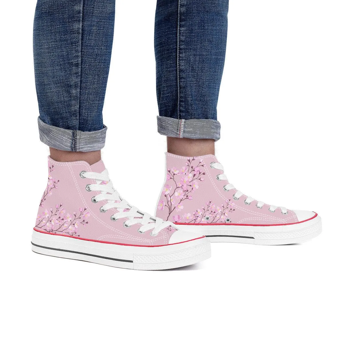 Sakura High Top Canvas Shoes