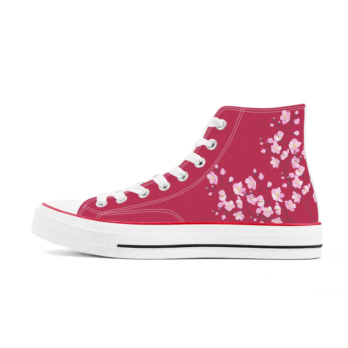 Sakura High Top Canvas Shoes