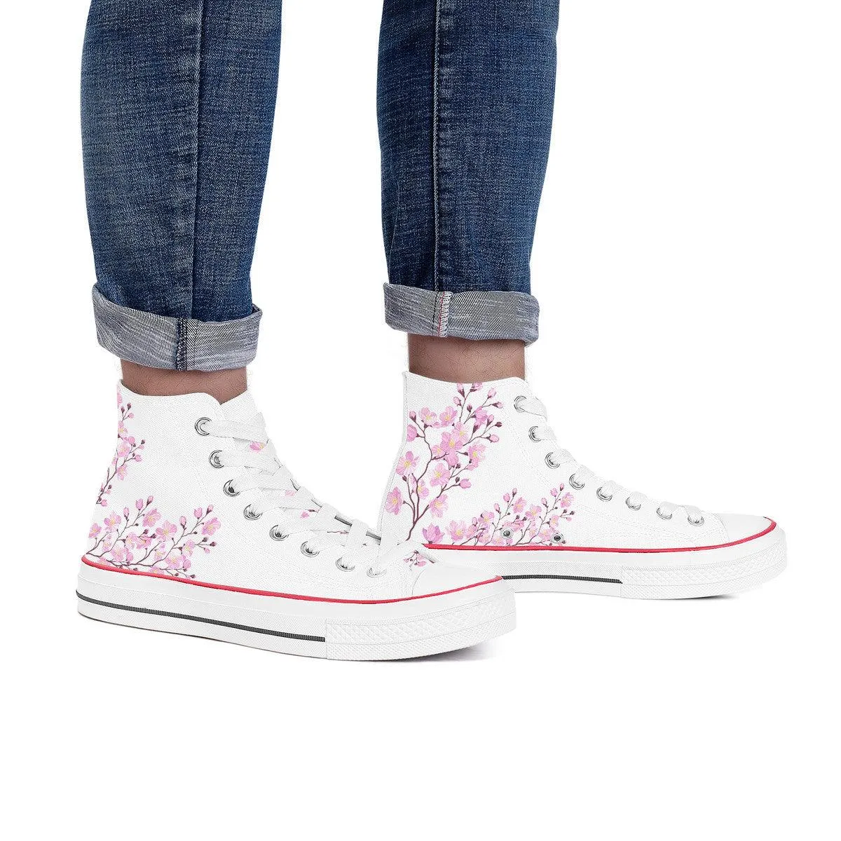 Sakura High Top Canvas Shoes