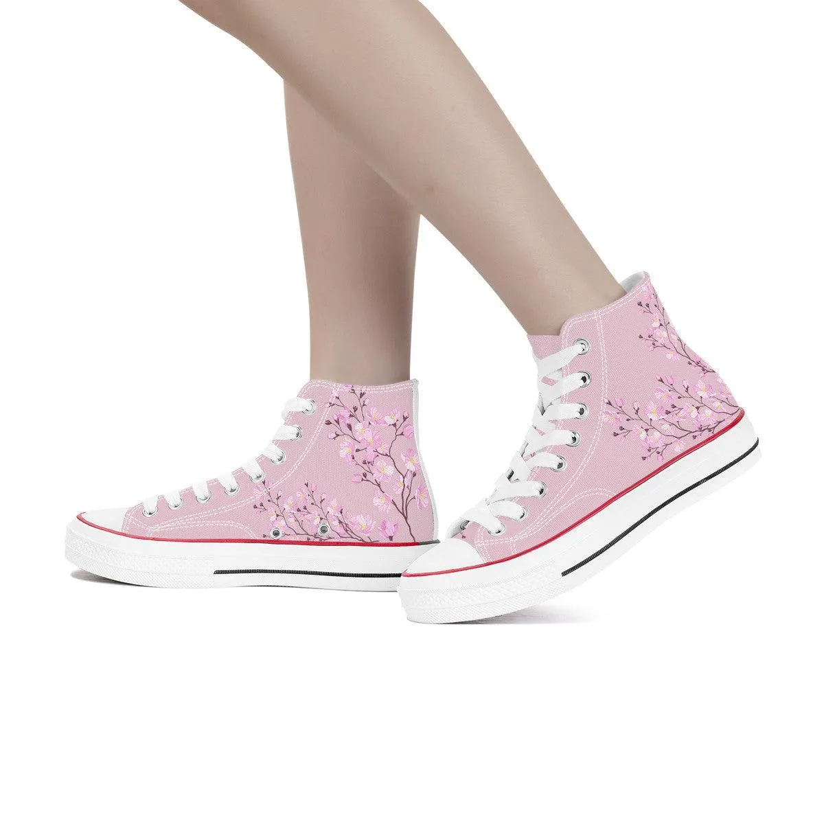 Sakura High Top Canvas Shoes
